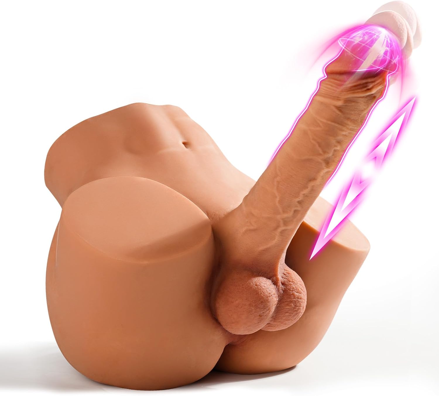Muñeca sexual masculina con dildo vibrador